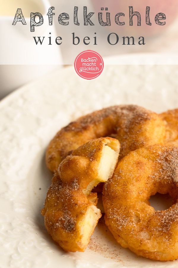 Omas Apfelküchle sind ein echter Süßspeisen-Klassiker für die ganze Familie. Mit unserem Rezept gelingen sie garantiert!