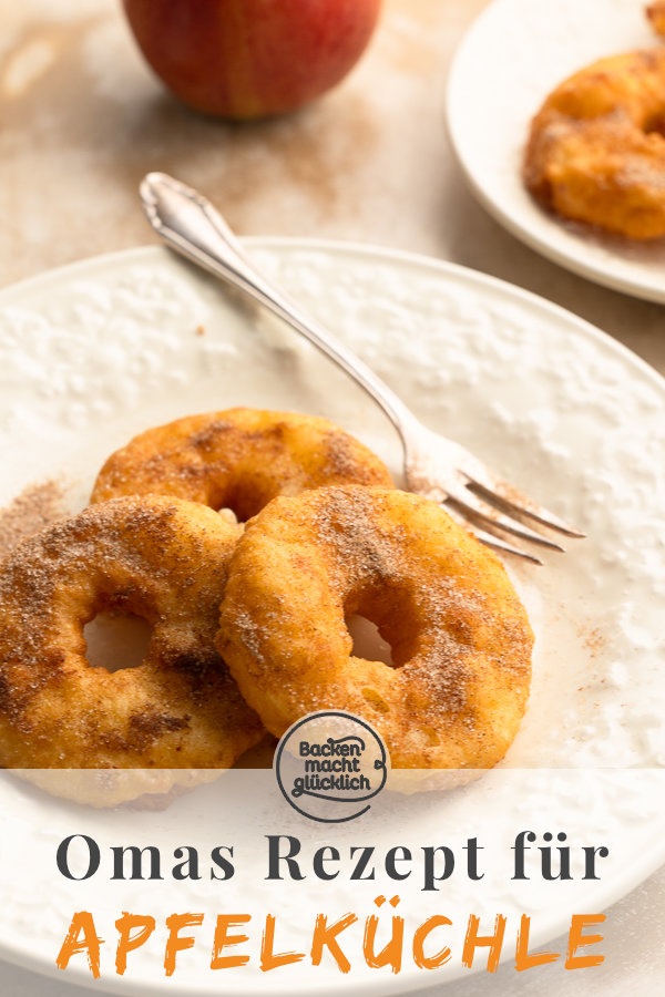 Omas Apfelküchle sind ein echter Süßspeisen-Klassiker für die ganze Familie. Mit unserem Rezept gelingen sie garantiert!