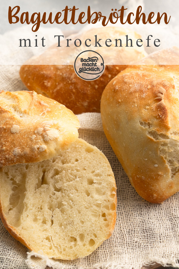 Mit diesem alltagstauglichen Baguettebrötchen-Rezept könnt ihr auf komplizierte Techniken oder Spezialzubehör verzichten.