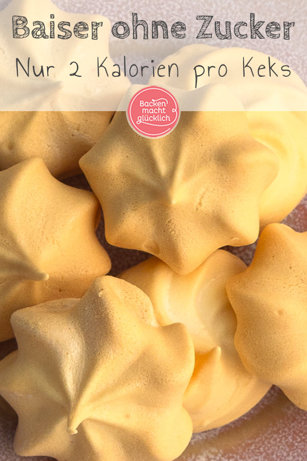 Einfaches Rezept für Low Carb Baiser ohne Zucker, Fett und Kohlenhydrate. Der perfekte Snack mit nur 2 Kalorien pro Keks!