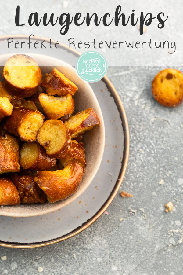Knusprig, crunchy, karamellisiert: Blitzschneller Snack und beste Resteverwertung für altes Laugengebäck!