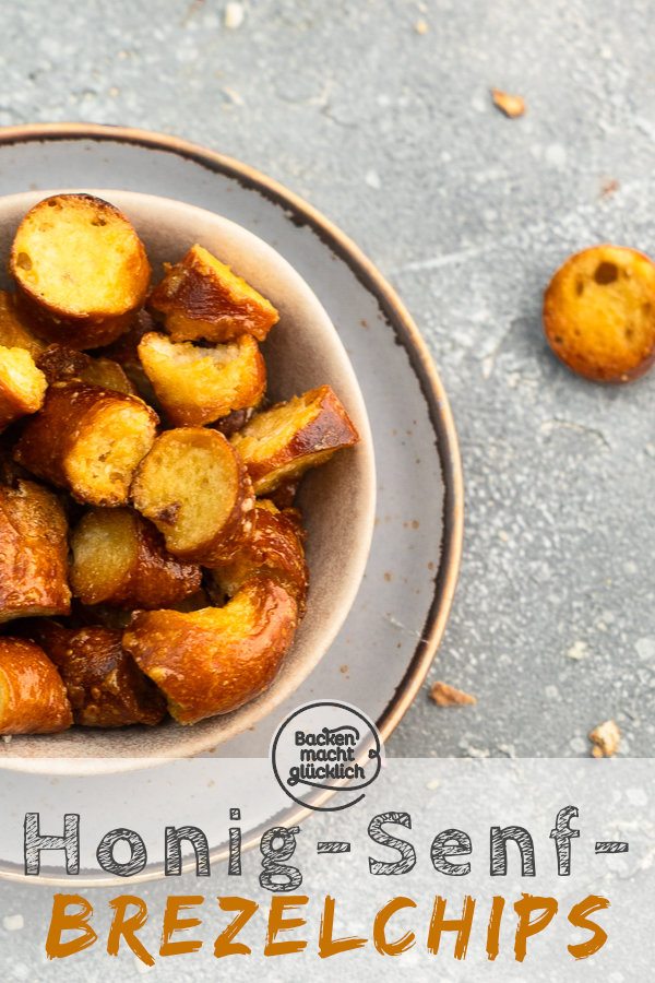 Knusprig, crunchy, karamellisiert: Blitzschneller Snack und beste Resteverwertung für altes Laugengebäck!