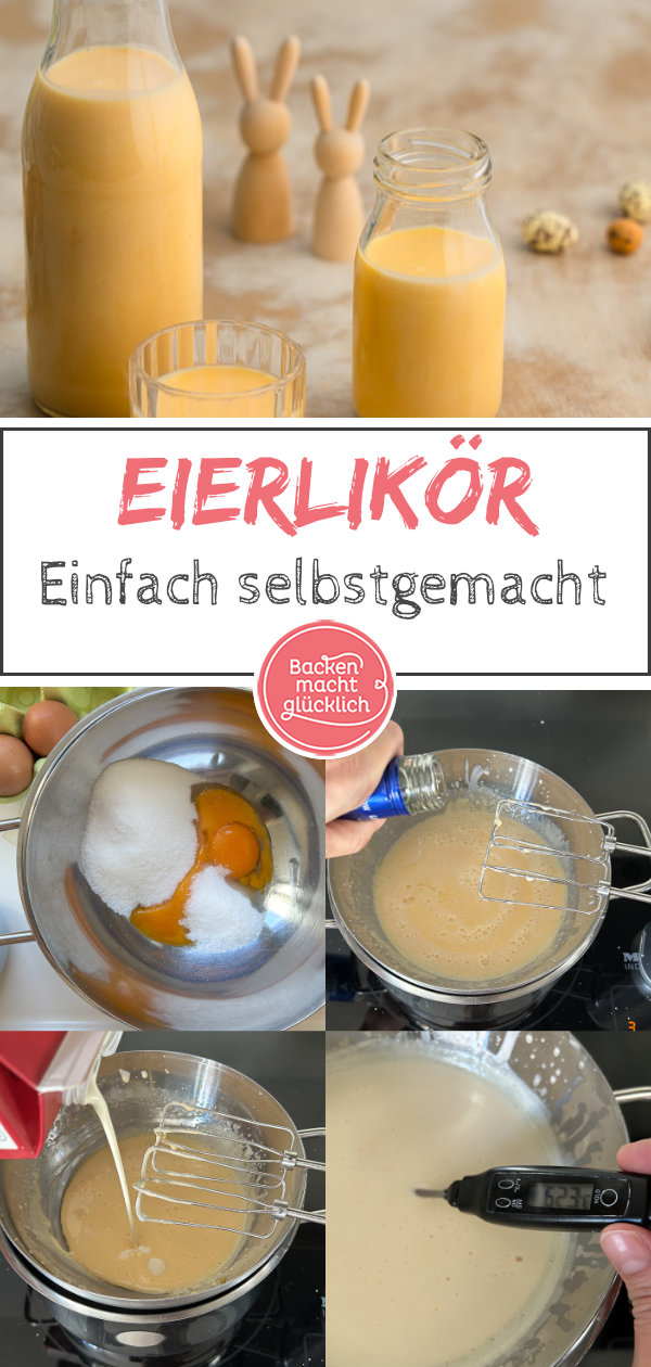Cremiger und aromatischer selbstgemachter Eierlikör: perfekt zum Trinken, Verfeinern von Desserts oder als Backzutat