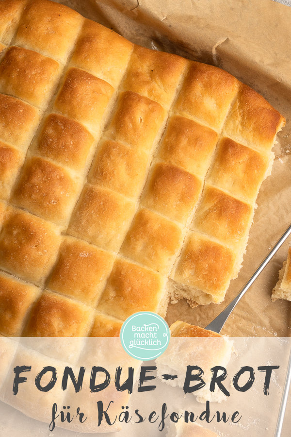 Einfaches Rezept für schnelles Fondue-Brot: gut vorzubereiten und perfekt für Käsefondue oder Fleischfondue.