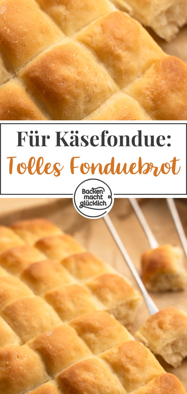 Einfaches Rezept für schnelles Fondue-Brot: gut vorzubereiten und perfekt für Käsefondue oder Fleischfondue.
