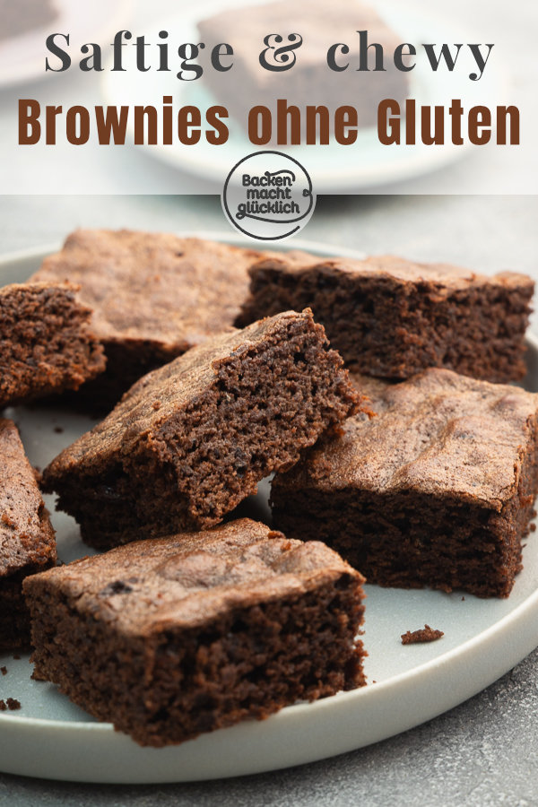 Mit diesem Rezept werden glutenfreie Brownies saftig, chewy und super schokoladig. Einfache Zutaten, schnelle Zubereitung!