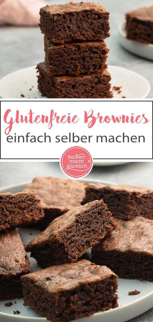 Mit diesem Rezept werden glutenfreie Brownies saftig, chewy und super schokoladig. Einfache Zutaten, schnelle Zubereitung!