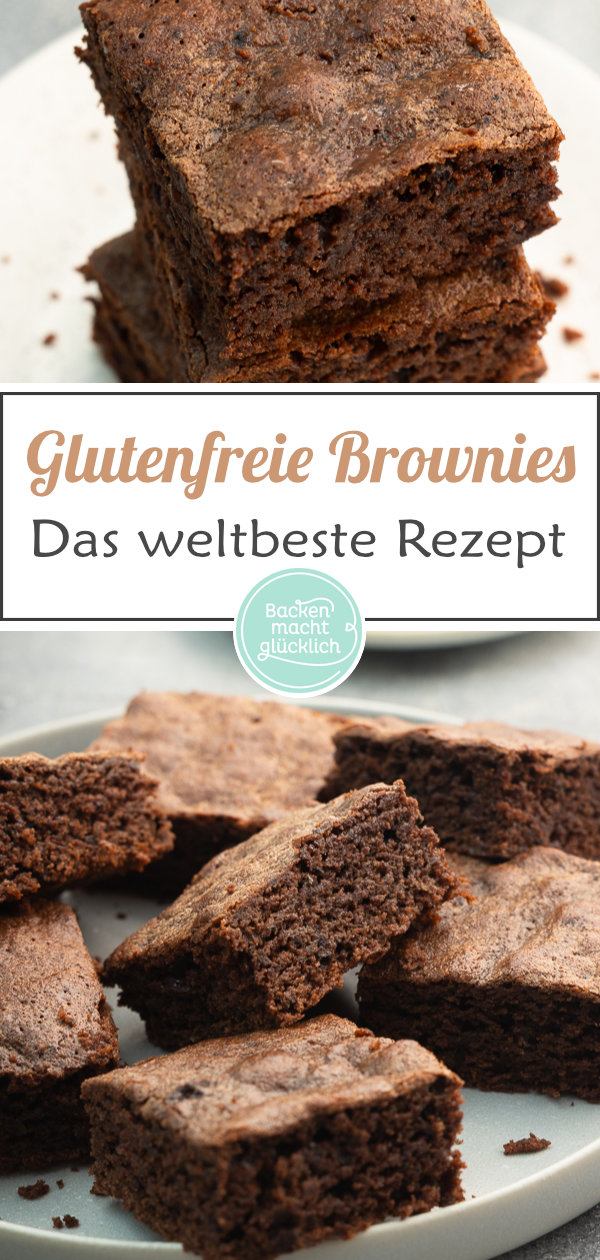 Mit diesem Rezept werden glutenfreie Brownies saftig, chewy und super schokoladig. Einfache Zutaten, schnelle Zubereitung!
