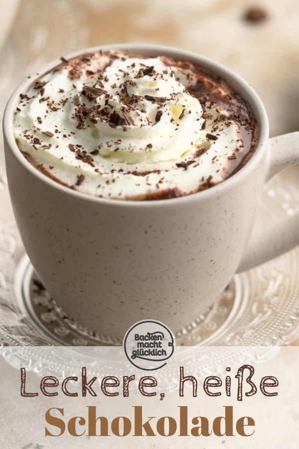 Einfaches 10-Minuten-Rezept für köstliche Trinkschokolade. Besser als im Café!