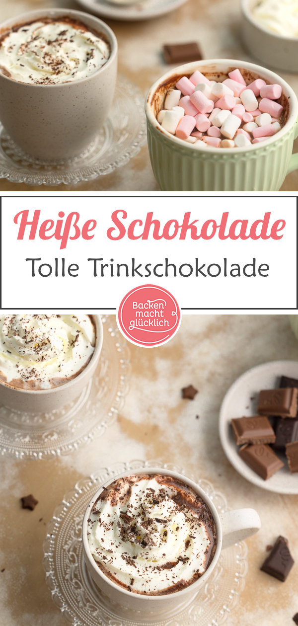 Einfaches 10-Minuten-Rezept für köstliche Trinkschokolade. Besser als im Café!