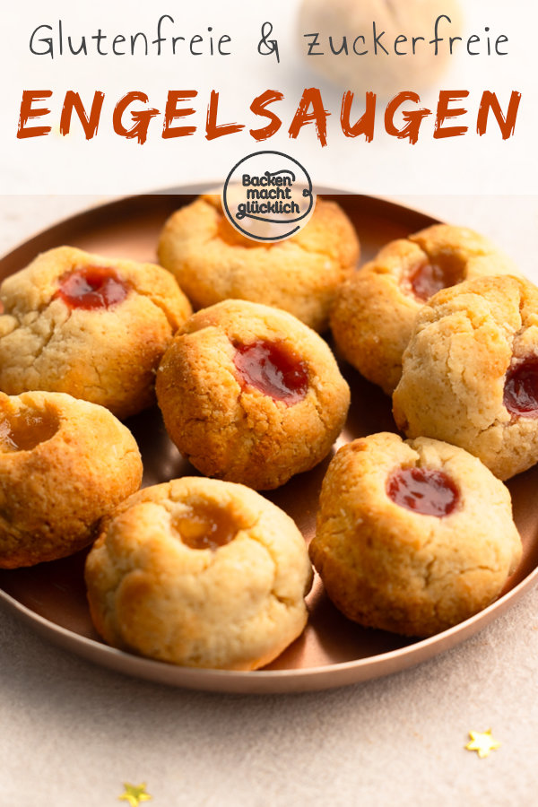 Gluten- und zuckerfreie Husarenkrapfen mit Marmelade, die vergleichsweise schnell zu machen & super saftig sind.