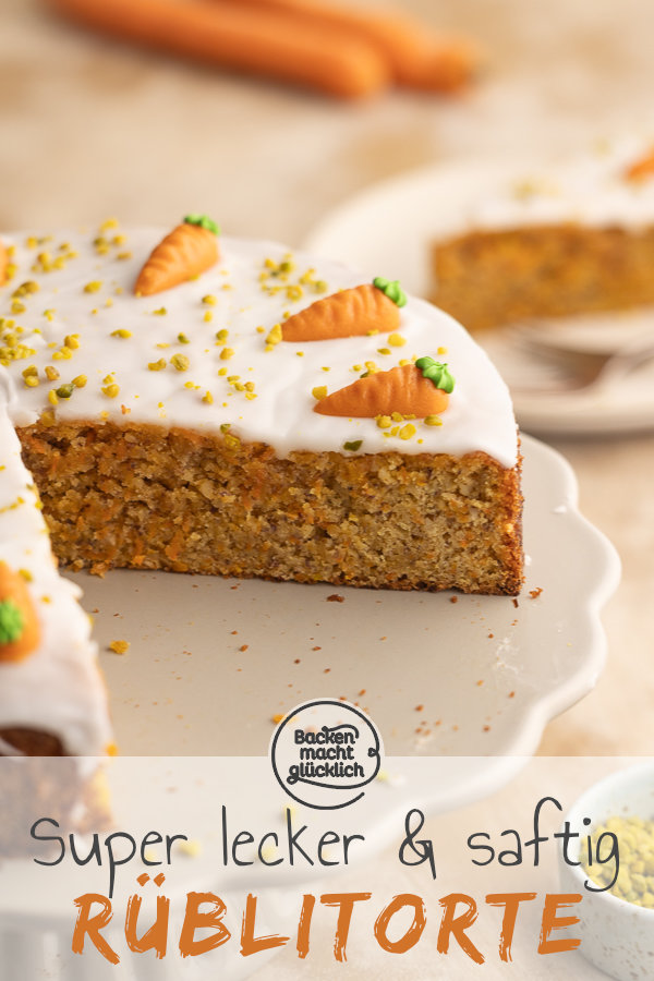 Ein saftiger Möhrenkuchen gehört einfach zum Osterfest! Diesen köstlichen Karottenkuchen ohne Mehl liebt die ganze Familie!
