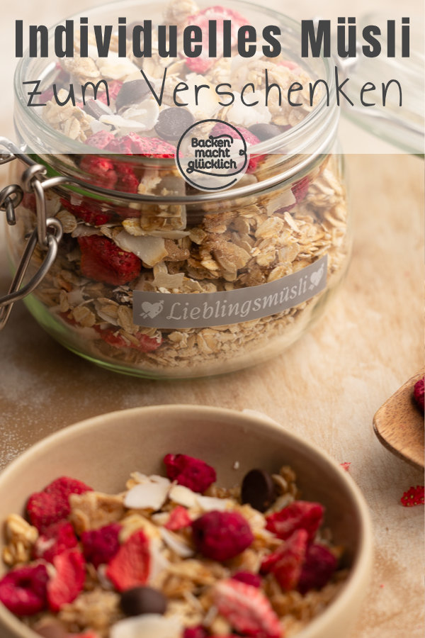 Dieses Granola ist ein tolles Geschenk aus der Küche, das sich wunderbar personalisieren lässt