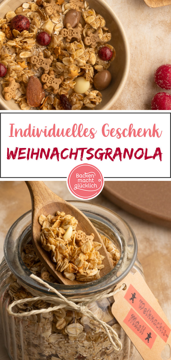 Dieses Granola ist ein tolles Geschenk aus der Küche, das sich wunderbar personalisieren lässt