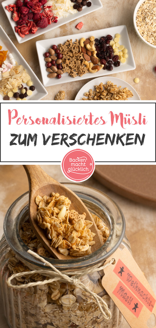 Dieses Granola ist ein tolles Geschenk aus der Küche, das sich wunderbar personalisieren lässt