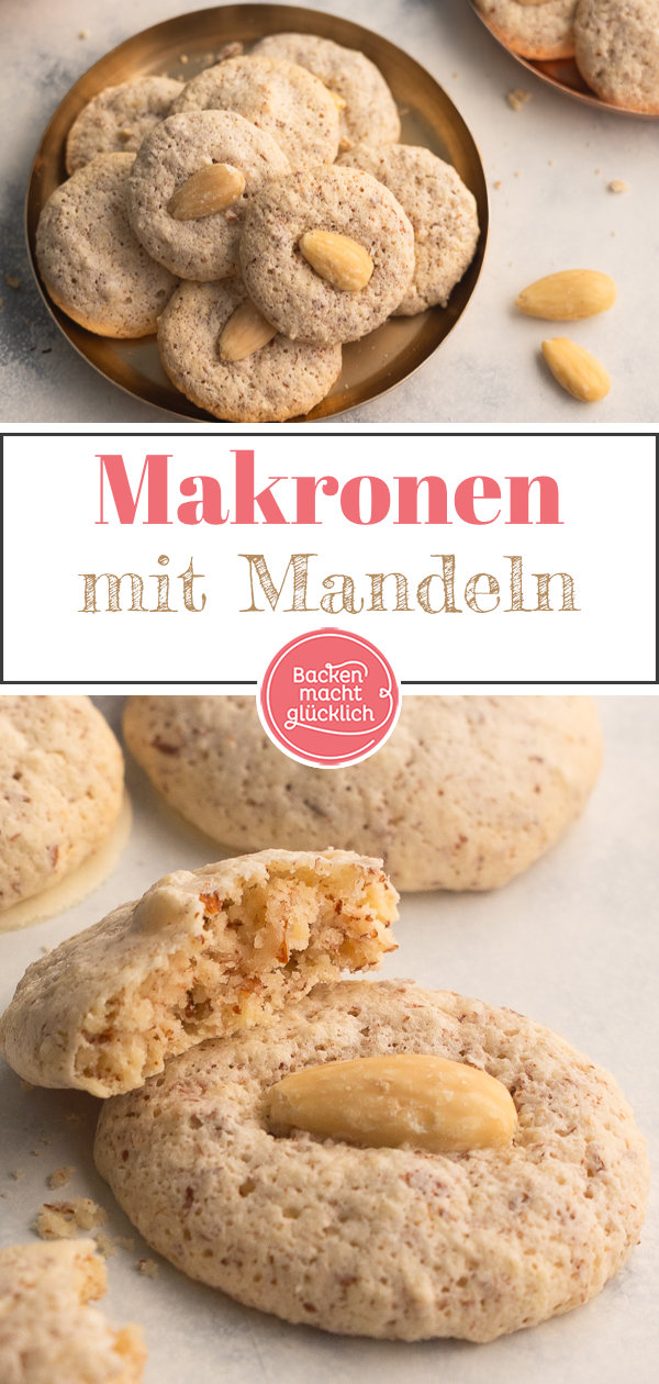 Diese Makronen mit Mandeln aus nur 3 Zutaten sind herrlich zart und himmlisch lecker