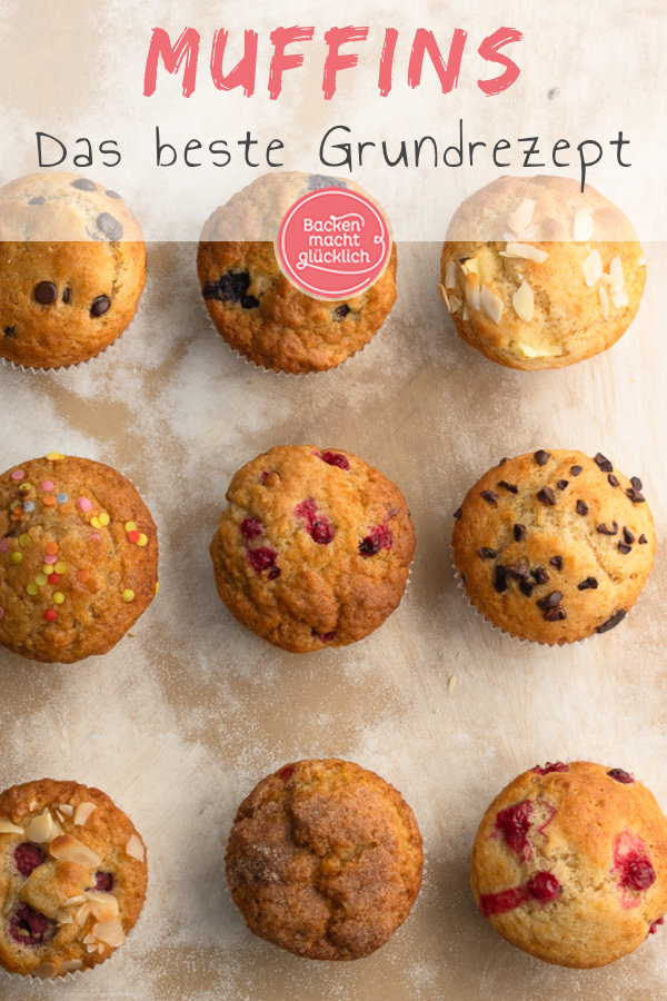 Ein Teig, ungeheuer viele Möglichkeiten: Mit diesem einfachen Muffinteig habt ihr die perfekte Basis für schokoladige, fruchtige, kernige oder würzige Muffins. Egal, ob mit Butter oder Öl, mit Joghurt oder Buttermilch.