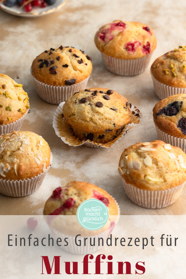 Ein Teig, ungeheuer viele Möglichkeiten: Mit diesem einfachen Muffinteig habt ihr die perfekte Basis für schokoladige, fruchtige, kernige oder würzige Muffins. Egal, ob mit Butter oder Öl, mit Joghurt oder Buttermilch.