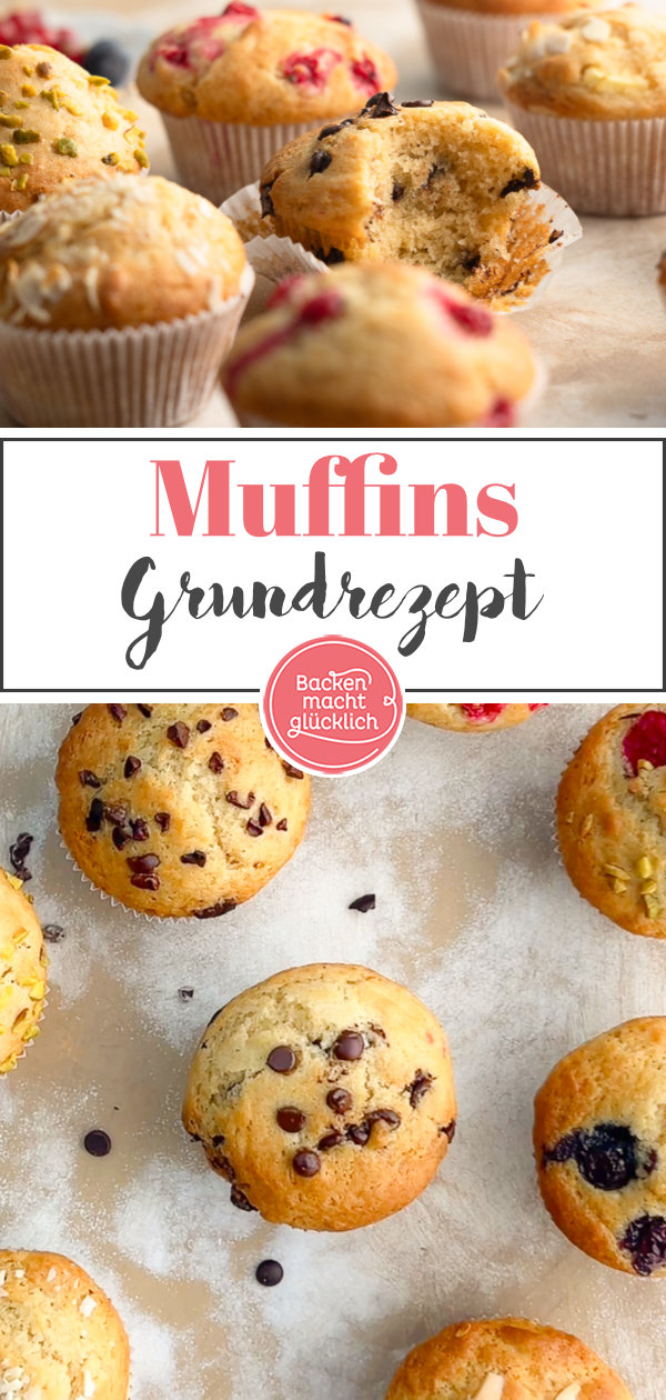 Ein Teig, ungeheuer viele Möglichkeiten: Mit diesem einfachen Muffinteig habt ihr die perfekte Basis für schokoladige, fruchtige, kernige oder würzige Muffins. Egal, ob mit Butter oder Öl, mit Joghurt oder Buttermilch.