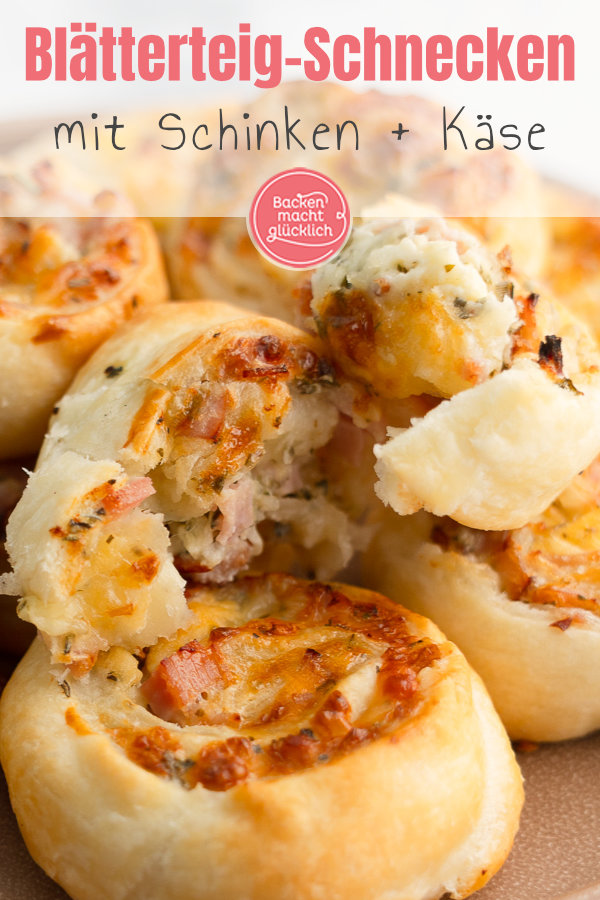 Schnelles Rezept für einfaches Fingerfood. Die Blätterteigschnecken sind idealer Snack für Silvester. Die einfachen Blätterteigschnecken machen sich super auf jedem Silvesterbuffet.