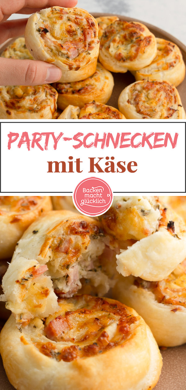 Schnelles Rezept für einfaches Fingerfood. Die Blätterteigschnecken sind idealer Snack für Silvester. Die einfachen Blätterteigschnecken machen sich super auf jedem Silvesterbuffet.