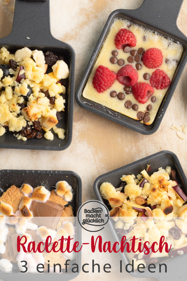 Lust auf süßes Raclette? Diese 3 schnellen Raclette-Desserts kommen immer gut an. Perfekt für Weihnachten & Silvester!