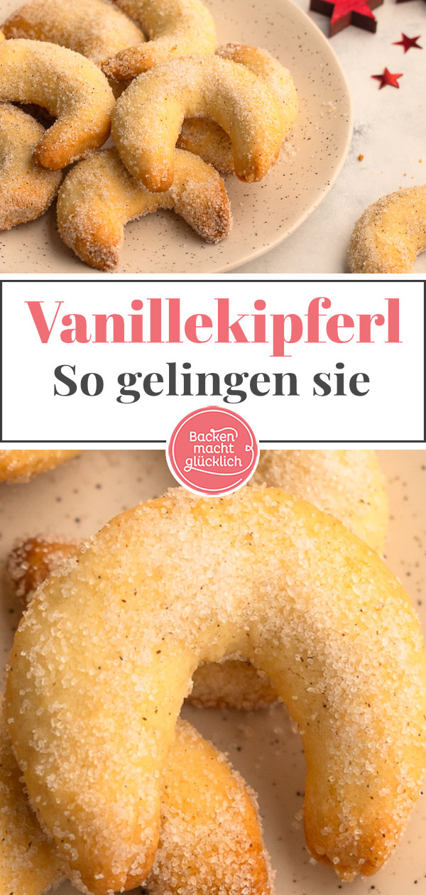 Einfaches Original-Rezept für Omas Vanillekipferl. Aus gutem Grund eine der beliebtesten Plätzchensorten überhaupt!