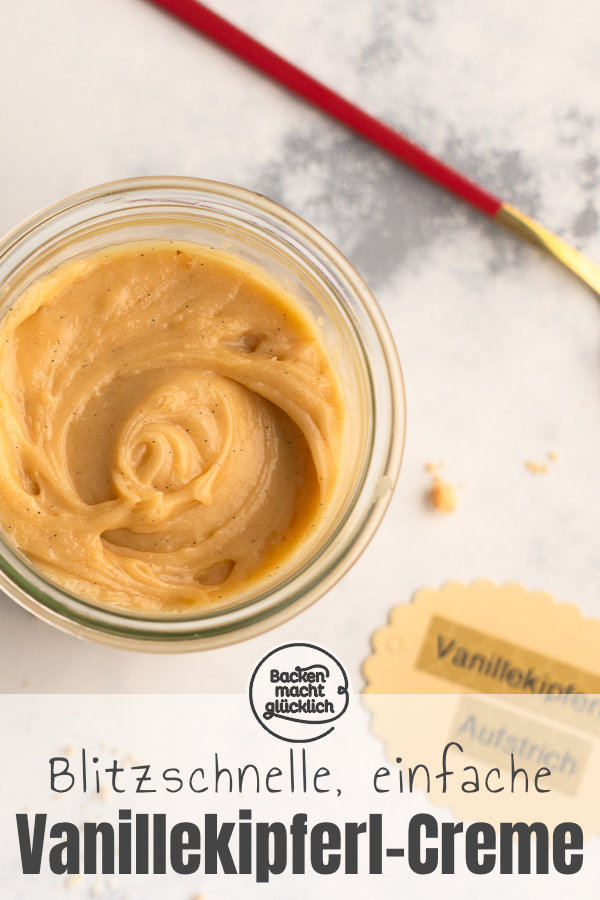 Blitzrezept für einen köstlichen weihnachtlichen Brotaufstrich aus Vanillekipferln