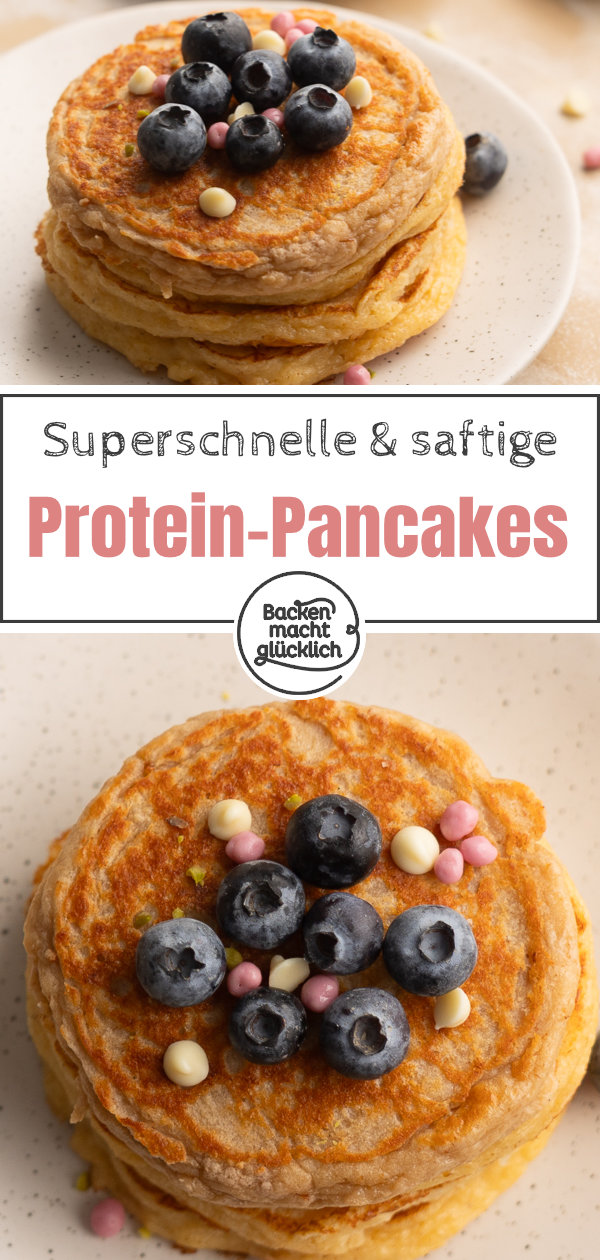 Schnelles Rezept für herrlich fluffige Protein Pancakes mit Skyr – einfach gemacht, richtig lecker und mit Top-Nährwerten!