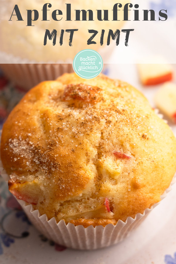 Himmlische Apfel-Zimt-Muffins mit Joghurt, die immer gut ankommen!