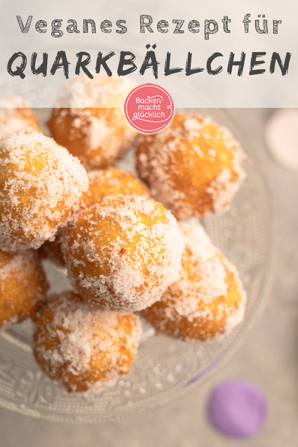 Mit diesem Rezept werden eure Quarkkrapfen vegan und trotzdem fluffig!