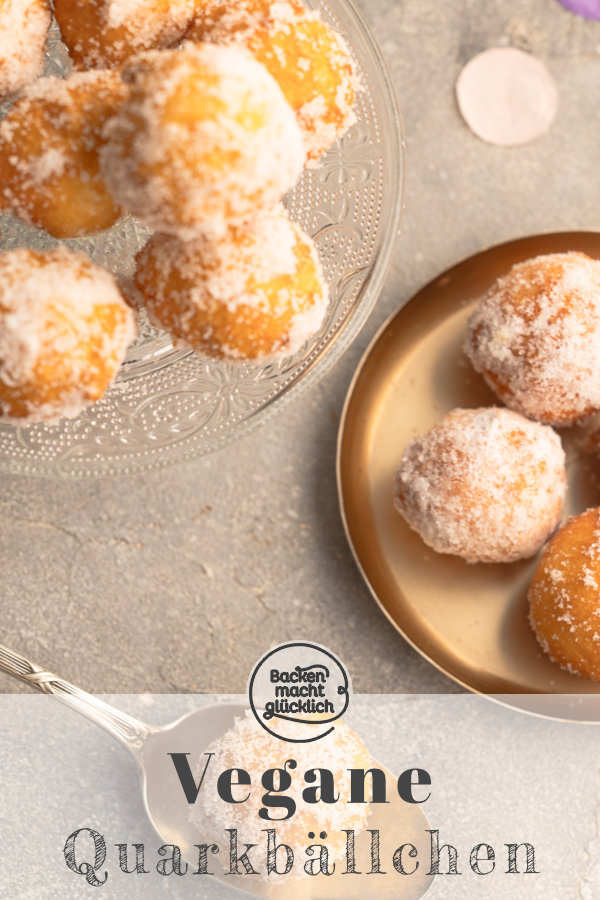 Mit diesem Rezept werden eure Quarkkrapfen vegan und trotzdem fluffig!