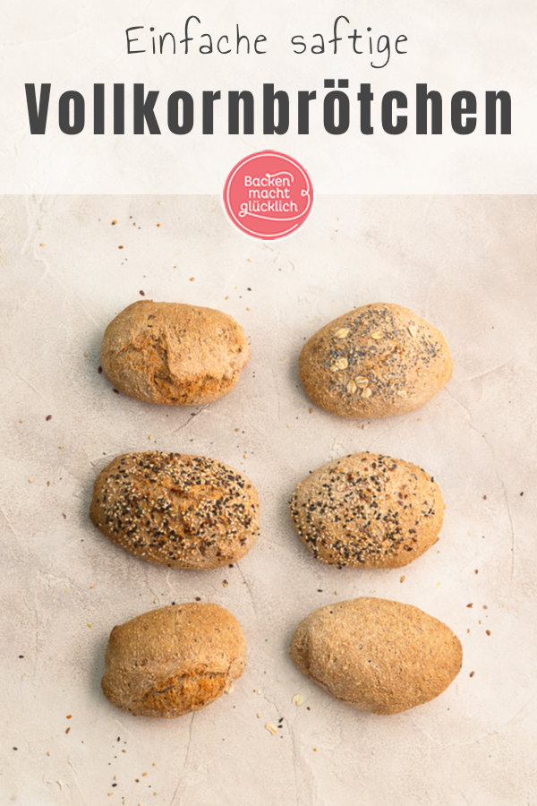 Einfaches Rezept für Vollkorn-Brötchen wie vom Bäcker: Wenig Aufwand, viel Geschmack!