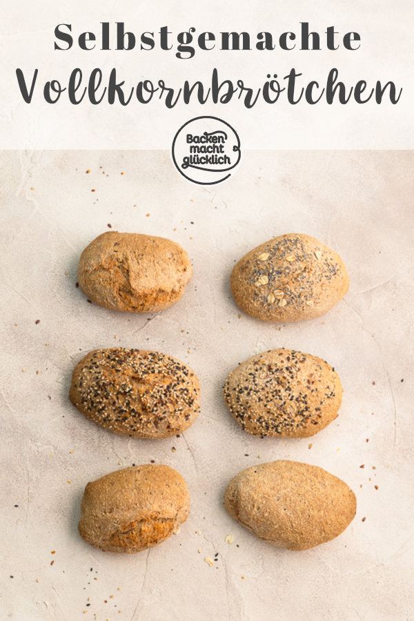 Einfaches Rezept für Vollkorn-Brötchen wie vom Bäcker: Wenig Aufwand, viel Geschmack!