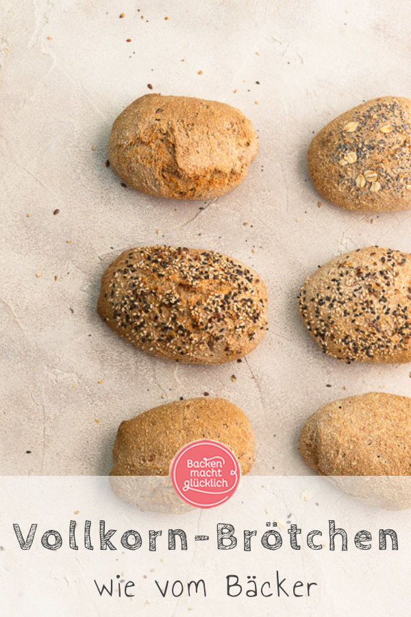 Einfaches Rezept für Vollkorn-Brötchen wie vom Bäcker: Wenig Aufwand, viel Geschmack!