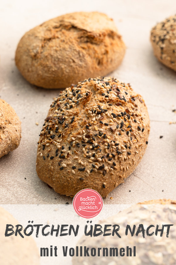 Einfaches Rezept für Vollkorn-Brötchen wie vom Bäcker: Wenig Aufwand, viel Geschmack!