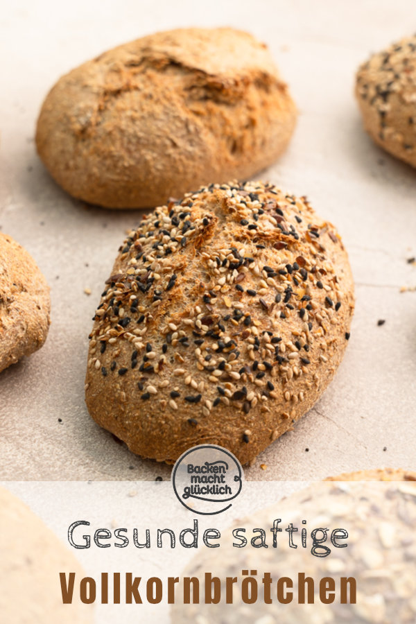 Einfaches Rezept für Vollkorn-Brötchen wie vom Bäcker: Wenig Aufwand, viel Geschmack!