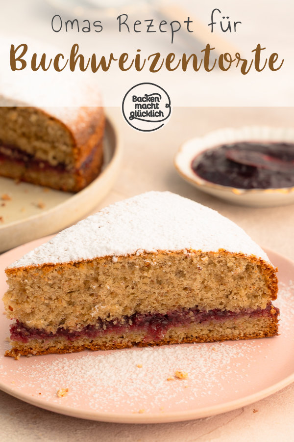 Klassische Südtiroler Buchweizentorte mit Preiselbeeren: Mit diesem Rezept wird sie herrlich saftig, nussig und glutenfrei.